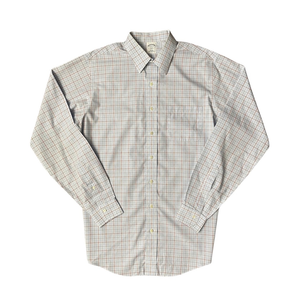 Brooks Brothers 346 Slim Fit Non-Iron Cotton Button Down Shirt 16 34/35